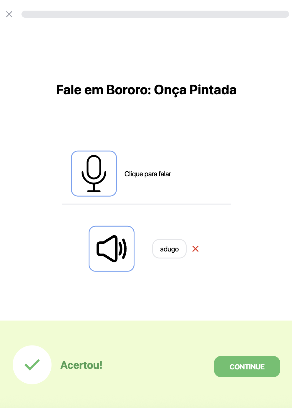 Exercícios de Fala